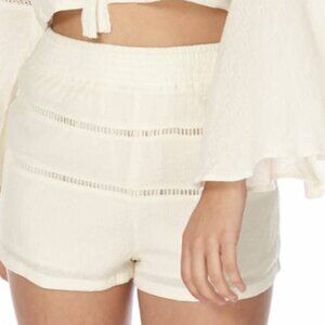 Free People Mi Corazon Shorts Ladder Lace Ivory New XS